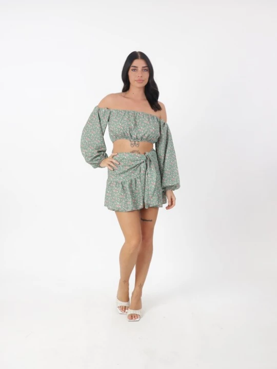Foto van product Elara Kostuum mintgroen / rosa / wit