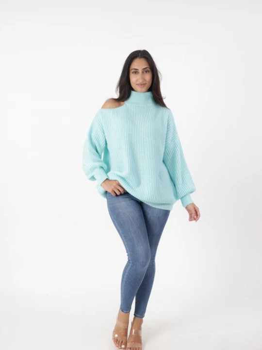 Foto van product Elara Oversized trui mintgroen