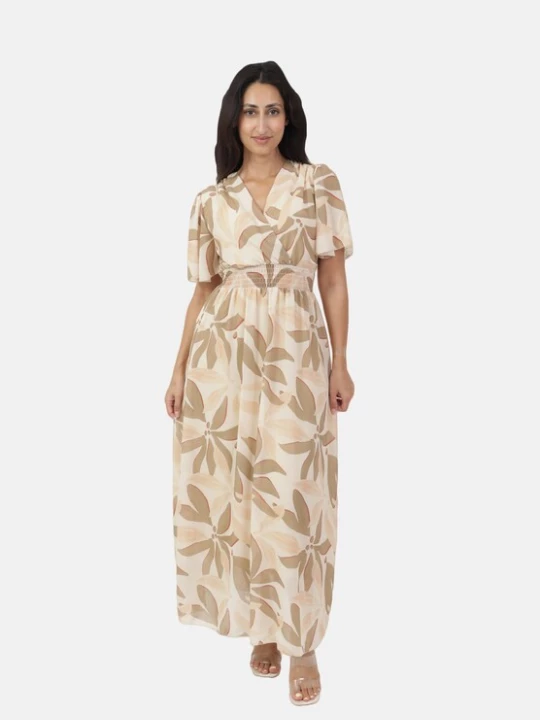 Foto van product Elara Zomerjurk beige / crème / kaki