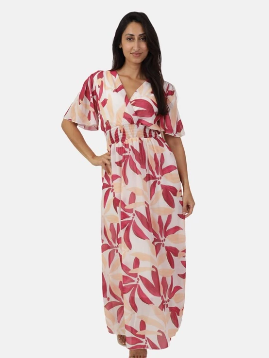 Foto van product Elara Zomerjurk crème / pink / donkerroze / wit