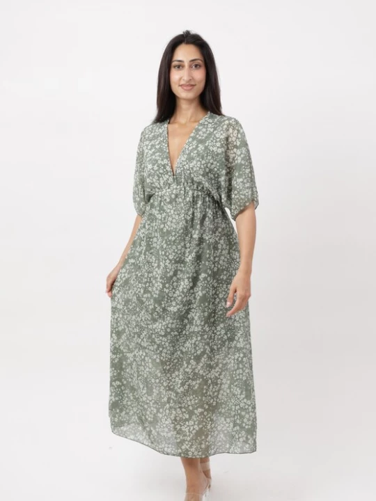 Foto van product Elara Zomerjurk pastelgroen / wit