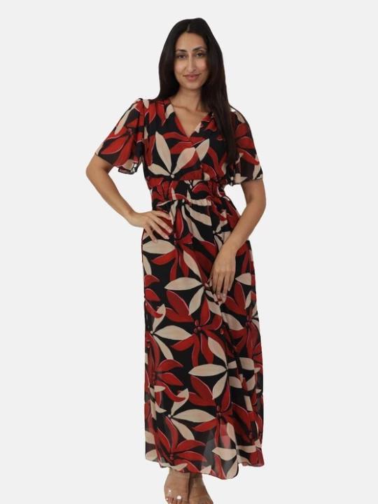 Foto van product Elara Zomerjurk rood / zwart / wit