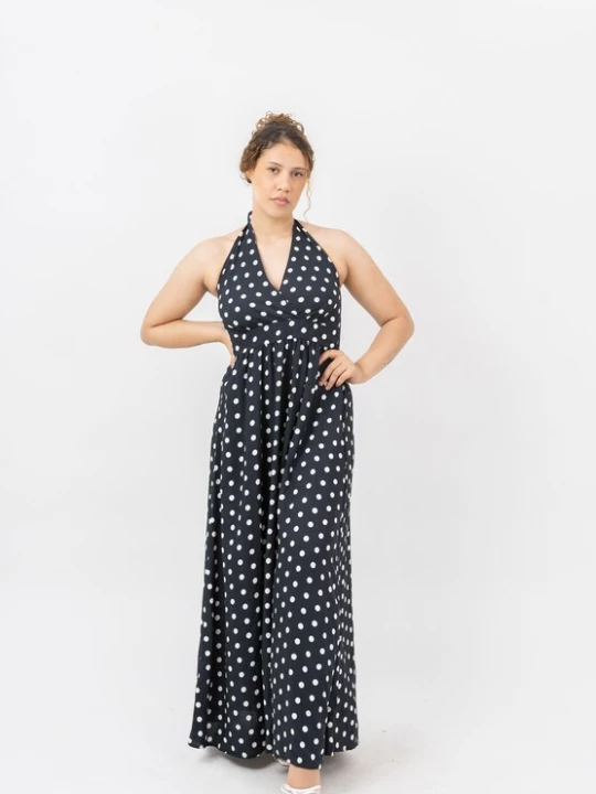 Foto van product Elara Zomerjurk zwart / wit