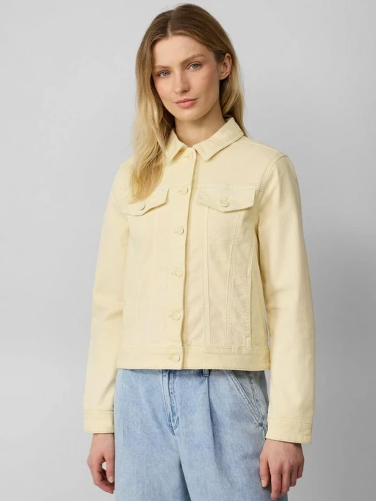Foto van product Elastisch denim jack met steekzakken opzij s.Oliver geel