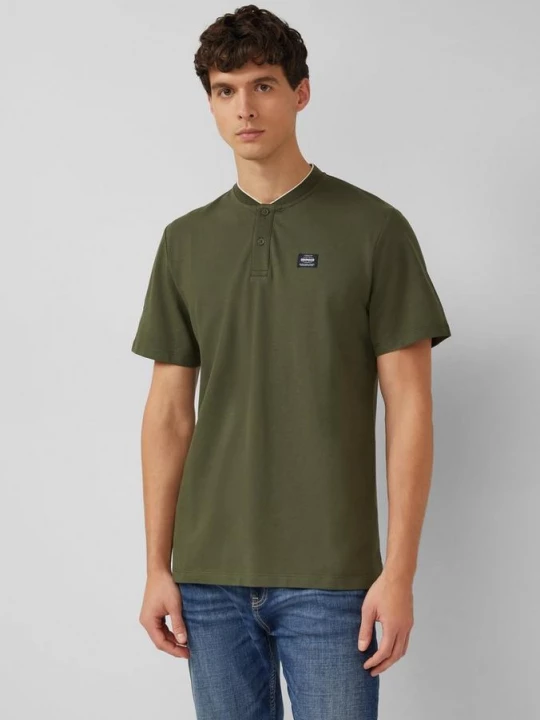 Foto van product Elastisch poloshirt met piquéstructuur s.Oliver olijfgroen