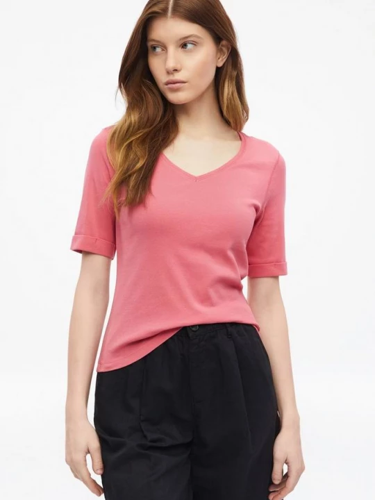 Foto van product Elastisch T-shirt in slanke pasvorm s.Oliver roze