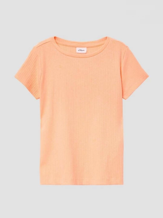 Foto van product Elastisch T-shirt van ribstof s.Oliver