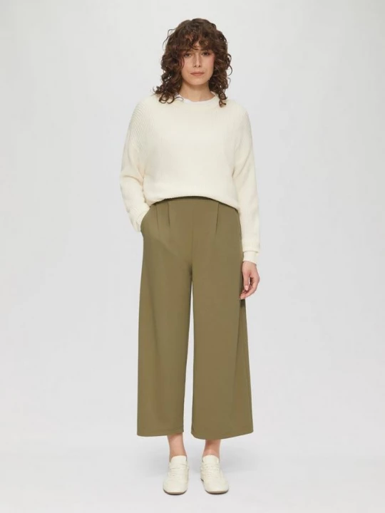 Foto van product Elastische broek QS olijfgroen