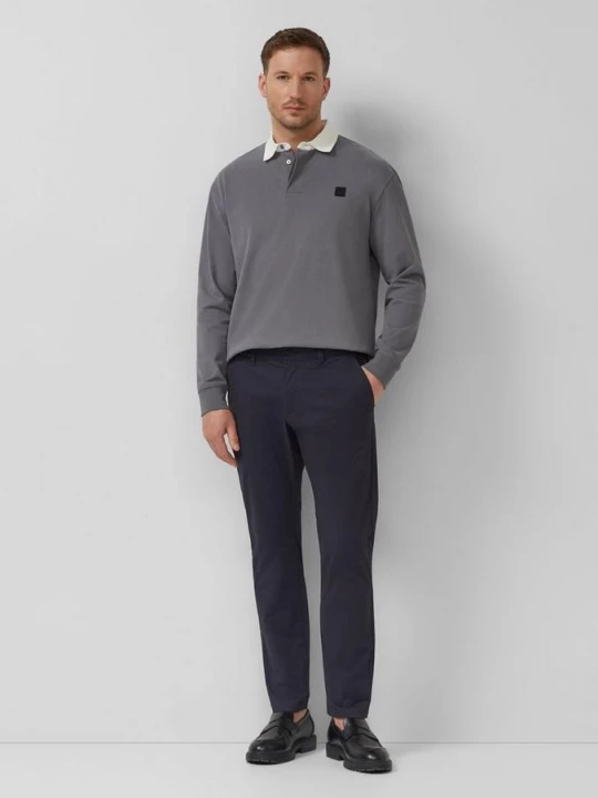Foto van product Elastische broek van fijn stretchkatoen s.Oliver blauw