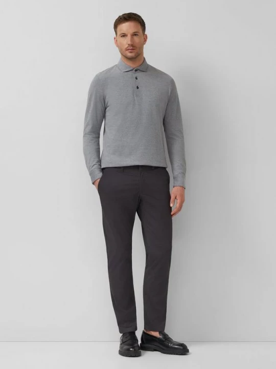 Foto van product Elastische broek van fijn stretchkatoen s.Oliver grijs