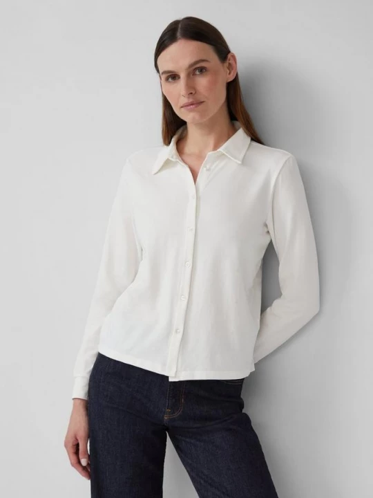 Foto van product Elastische jersey blouse s.Oliver crème