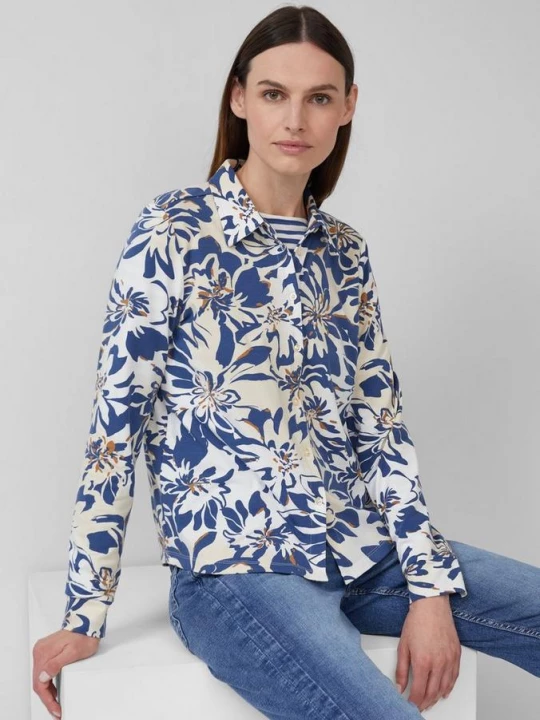 Foto van product Elastische jersey blouse s.Oliver crème