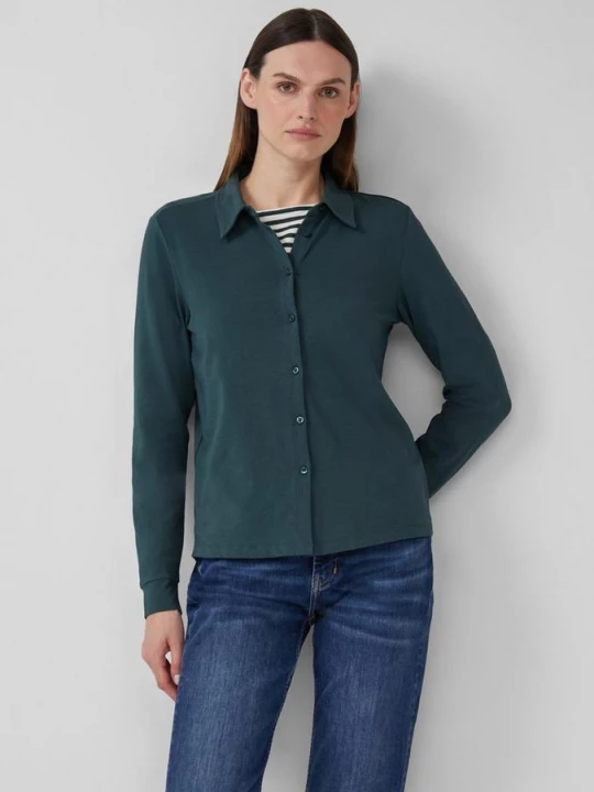 Foto van product Elastische jersey blouse s.Oliver groen