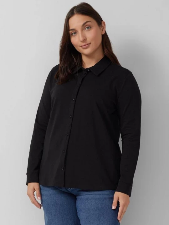 Foto van product Elastische jersey blouse s.Oliver zwart