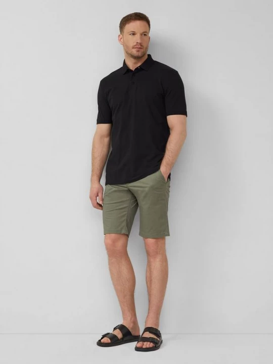 Foto van product Elastische shorts van fijn stretchkatoen s.Oliver olijfgroen