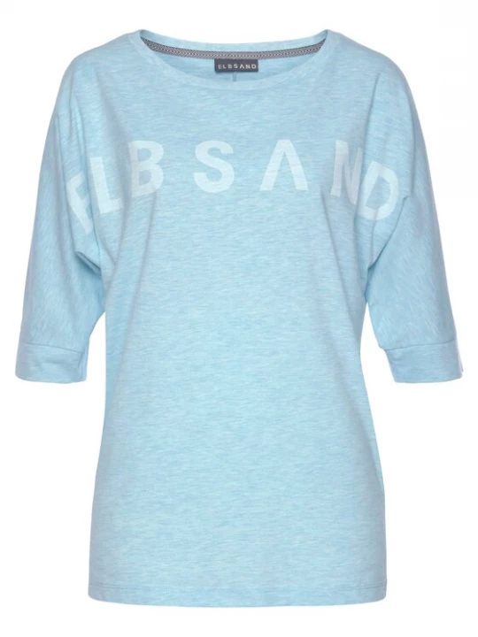 Foto van product Elbsand Oversized shirt blauw gemêleerd