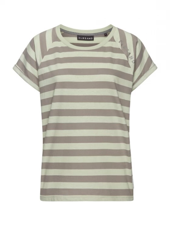 Foto van product Elbsand Shirt grijs / pastelgroen
