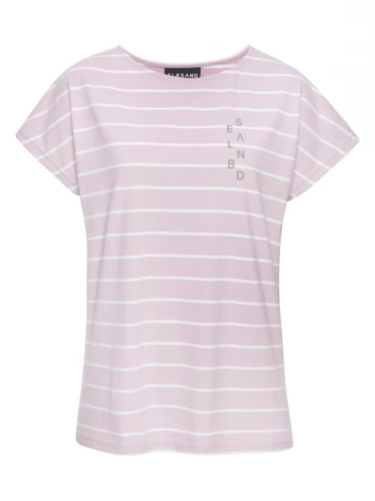 Foto van product Elbsand Shirt grijs / pink / wit