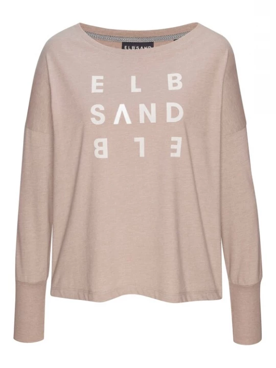Foto van product Elbsand Shirt lichtbruin / wit