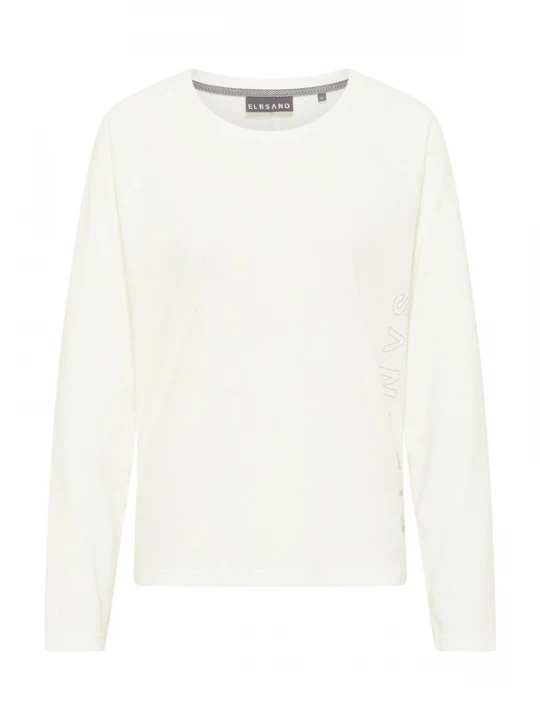 Foto van product Elbsand Shirt 'Melea' grijs / wit