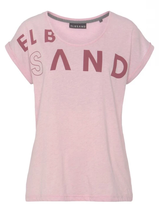 Foto van product Elbsand Shirt roze gemêleerd / rood