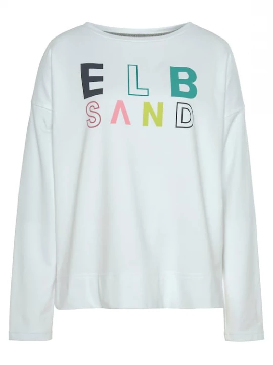 Foto van product Elbsand Sweatshirt groen / appel / rosa / wit