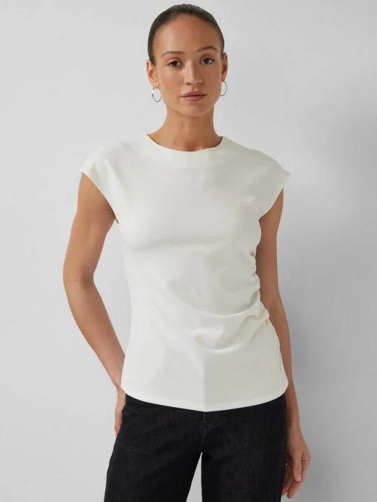 Foto van product Elegant overhemd met zijsplitten s.Oliver crème