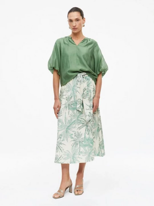 Foto van product Elegante midirok met elastische tailleband en ceintuur s.Oliver
