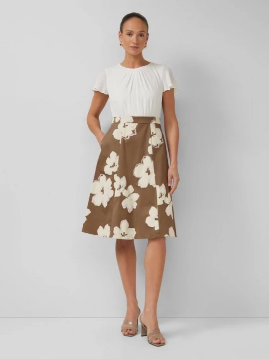 Foto van product Elegante shift jurk met popeline rok s.Oliver