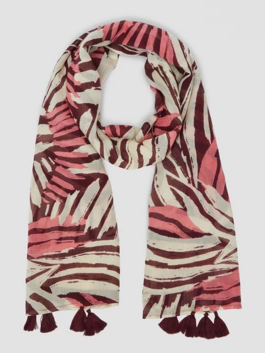 Foto van product Elegante sjaal met all-over-print en kwastjes s.Oliver