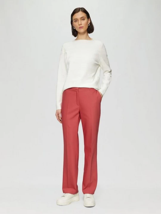 Foto van product Elegante stoffen broek met rechte pijp s.Oliver rood