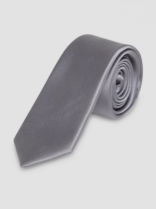 Foto van product Elegante stropdas van jacquard zijdemix s.Oliver grijs