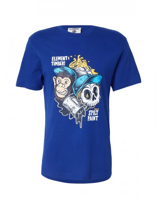 Foto van product ELEMENT Shirt 'FLOW' indigo / hemelsblauw / zwart / wit