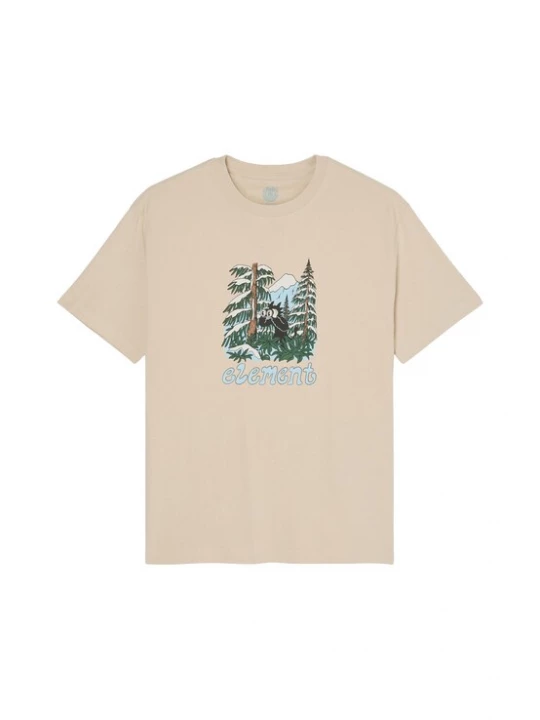 Foto van product ELEMENT Shirt 'WATCHING' beige / lichtblauw / groen / wit