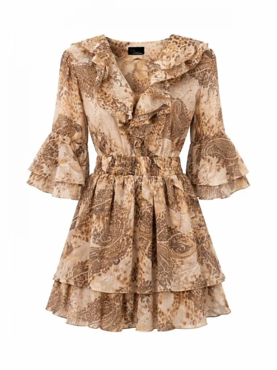 Foto van product Elena Athanasiadou Cocktailjurk 'Natalia' beige