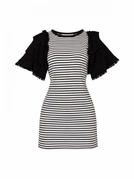 Foto van product Elena Athanasiadou Zomerjurk 'A sailor-style dress' wit