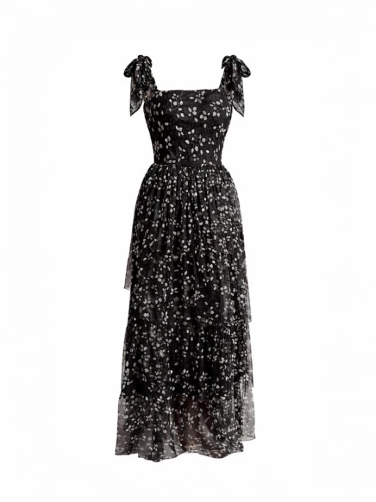 Foto van product Elena Athanasiadou Zomerjurk 'Dress Maya' zwart