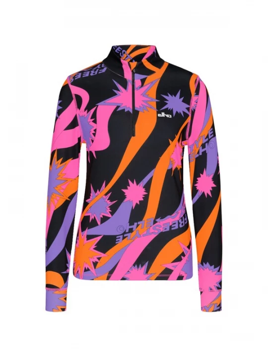 Foto van product elho Basislaag 'Vex' lila / donkeroranje / pink / zwart