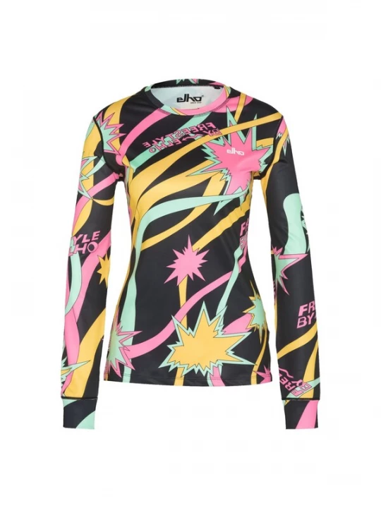 Foto van product elho Functioneel shirt lichtgeel / eosine / oudroze / zwart