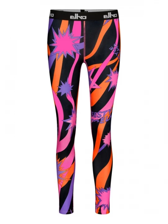 Foto van product elho Leggings 'Vail' lila / oranje / pink / zwart / wit