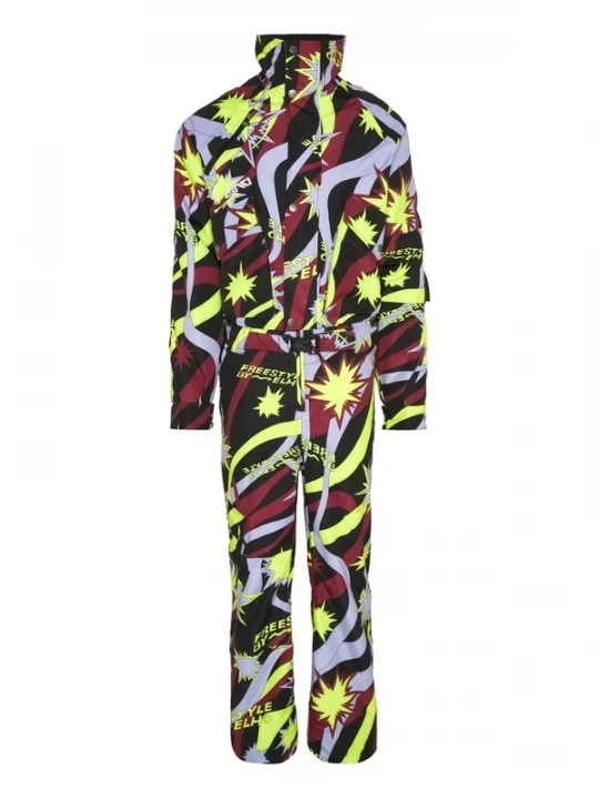Foto van product elho Sportpak 'Les Gets 89 II' neongroen / violetblauw / rood / zwart