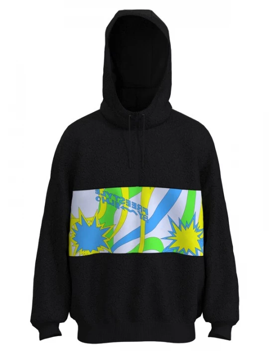 Foto van product elho Sweatshirt 'Arosa 89' azuur / grasgroen / sering / zwart