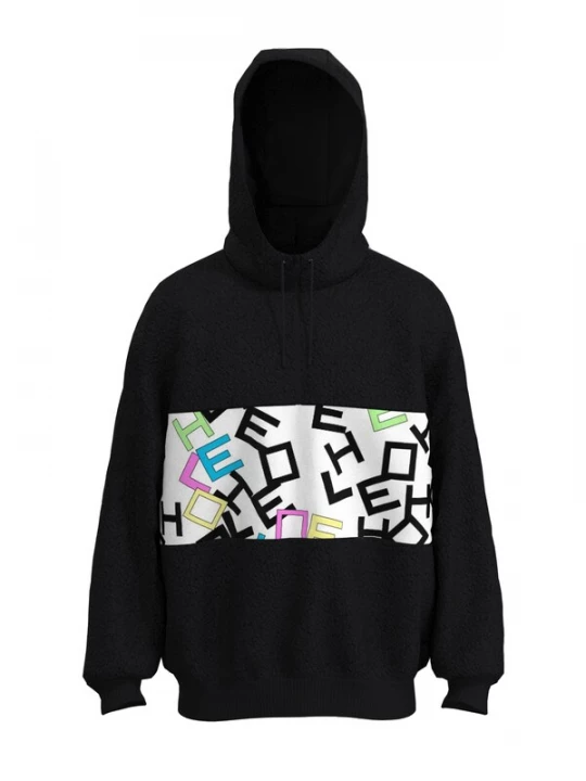 Foto van product elho Sweatshirt 'Arosa 89' limoen / fuchsia / zwart / wit