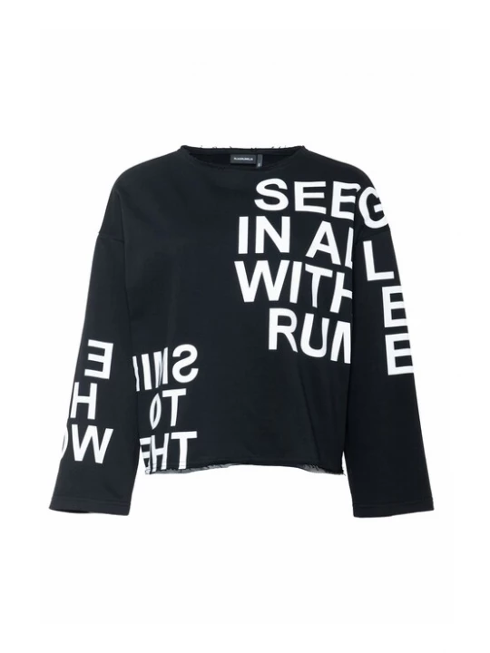 Foto van product Elias Rumelis Sweatshirt 'Mairyl' zwart / wit