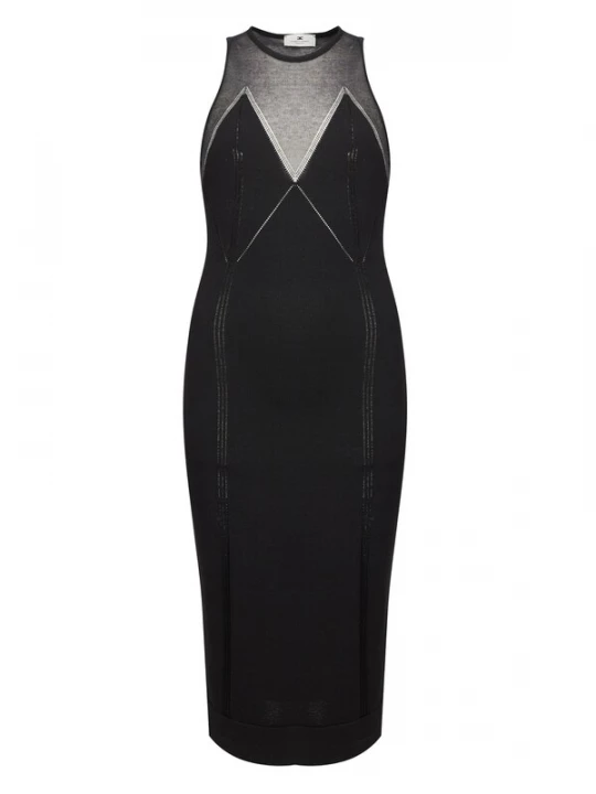 Foto van product Elisabetta Franchi Gebreide jurk zwart