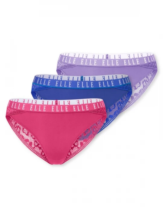 Foto van product ELLE Slip ' ELLE LACE ' gemengde kleuren