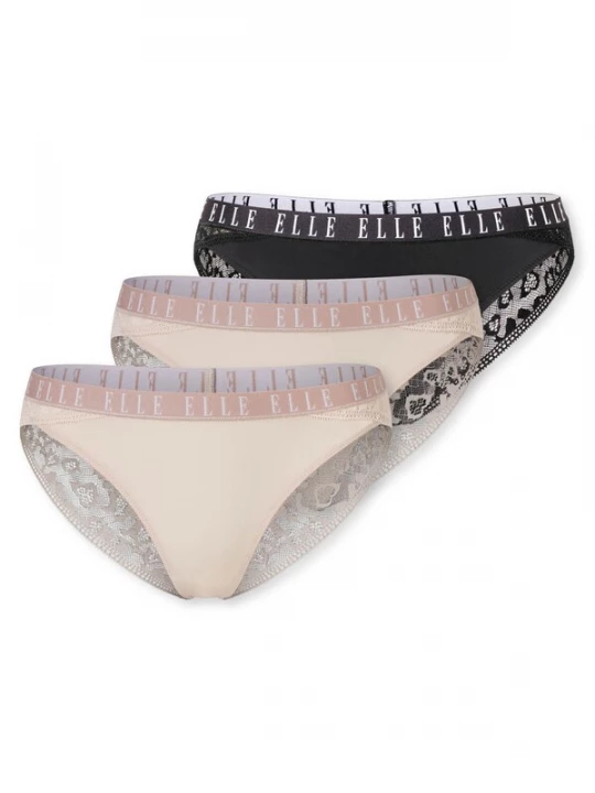 Foto van product ELLE Slip ' ELLE LACE ' gemengde kleuren