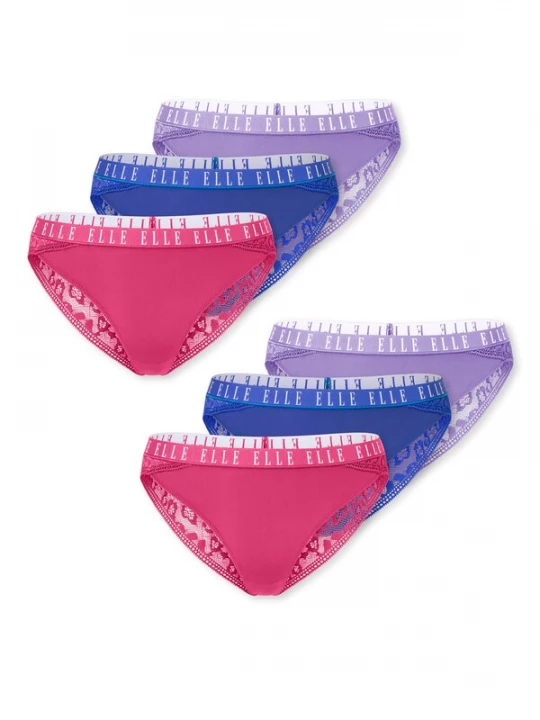 Foto van product ELLE Slip ' ELLE LACE ' gemengde kleuren