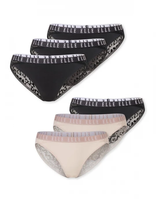 Foto van product ELLE Slip ' ELLE LACE ' gemengde kleuren