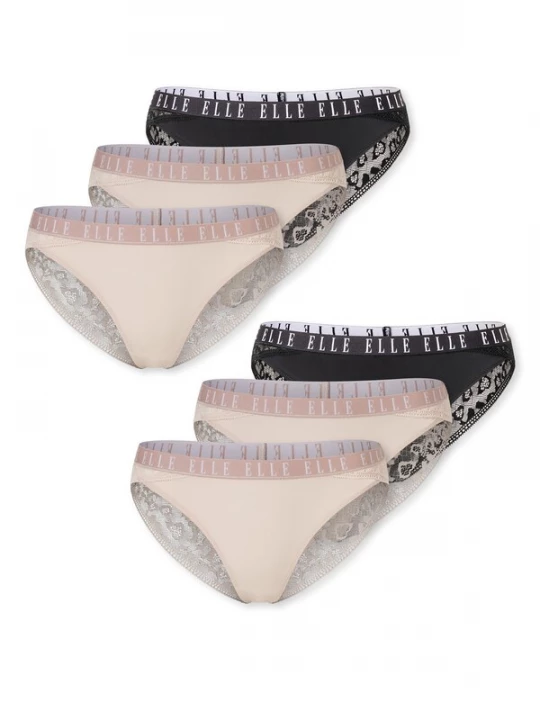 Foto van product ELLE Slip ' ELLE LACE ' gemengde kleuren